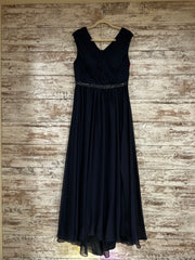 NAVY LONG EVENING GOWN
