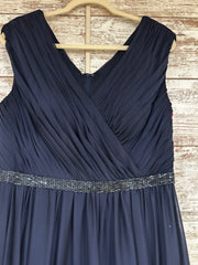 NAVY LONG EVENING GOWN