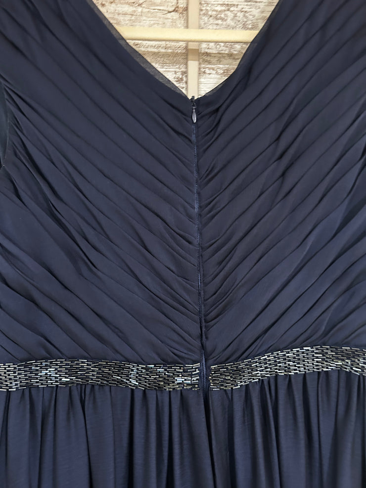 NAVY LONG EVENING GOWN