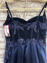 NAVY LONG EVENING GOWN (NEW)