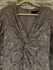 BLUSH SPARKLY LONG DRESS (NEW)