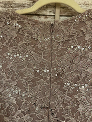 BLUSH SPARKLY LONG DRESS (NEW)