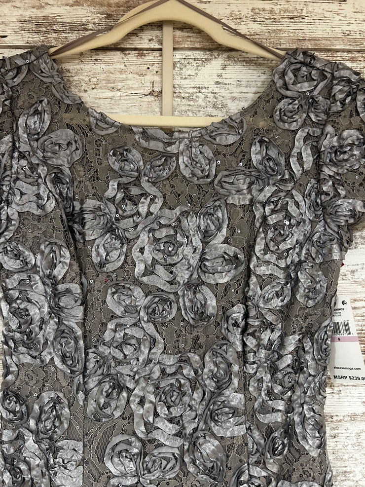 GRAY SPARKLY LONG DRESS (NEW)
