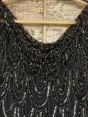 GRAY SPARKLY LONG DRESS (NEW)
