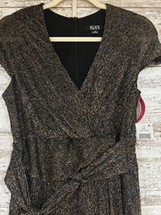 BLACK/GOLD METALLIC JUMPER-NEW