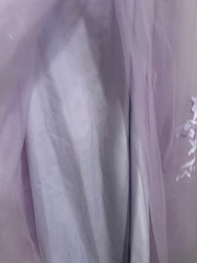 LAVENDER/FLORAL A LINE GOWN