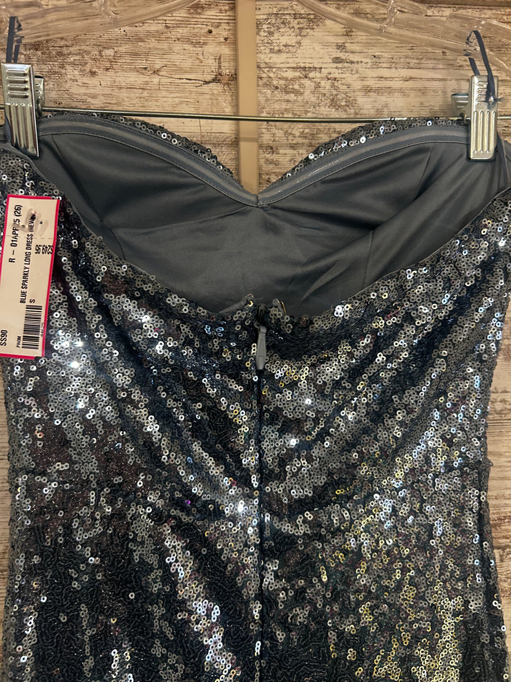 BLUE SPARKLY LONG DRESS (NEW)
