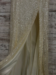 IVORY SPARKLY LONG DRESS