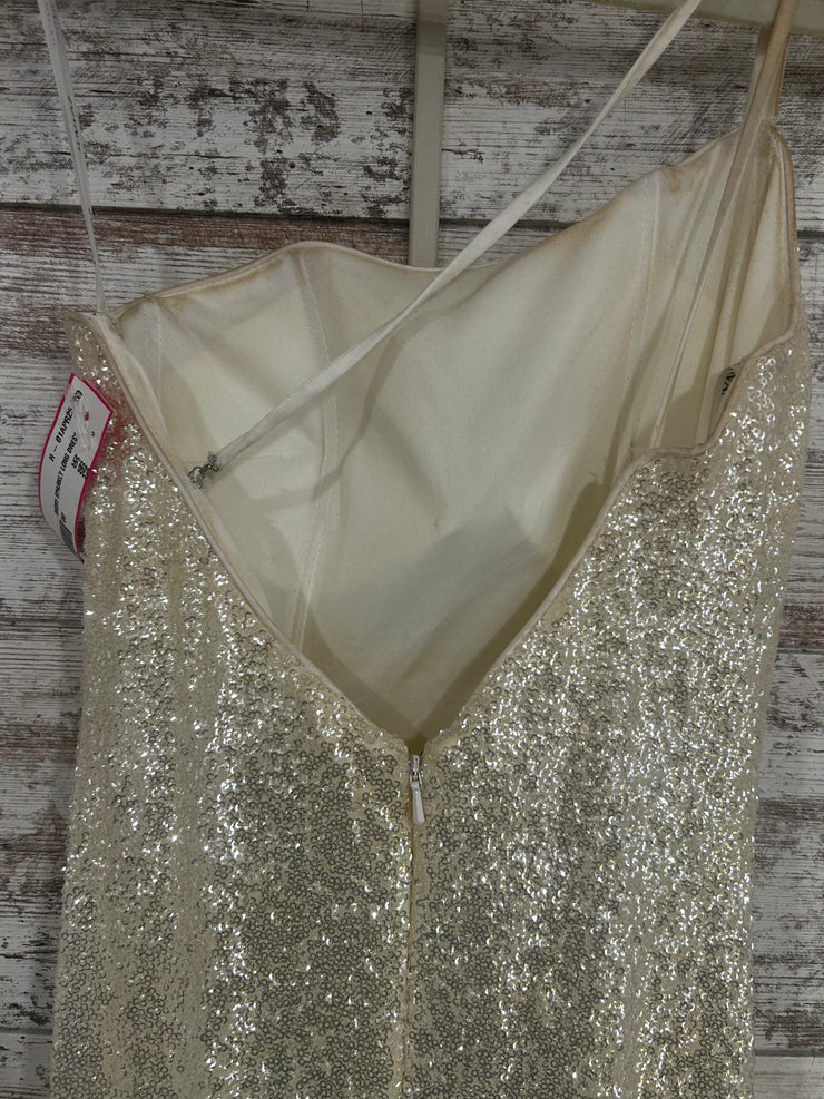 IVORY SPARKLY LONG DRESS