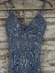 BLUE SPARKLY LONG DRESS (NEW)
