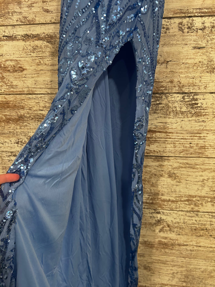 BLUE SPARKLY LONG DRESS (NEW)