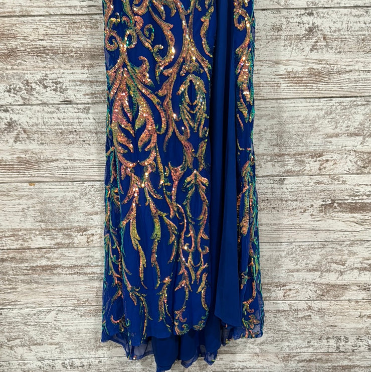 ROYAL BLUE LONG DRESS (NEW)