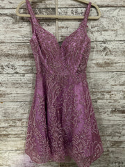 LAVENDER/WHITE SHORT DRESS
