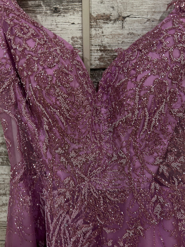 LAVENDER/WHITE SHORT DRESS
