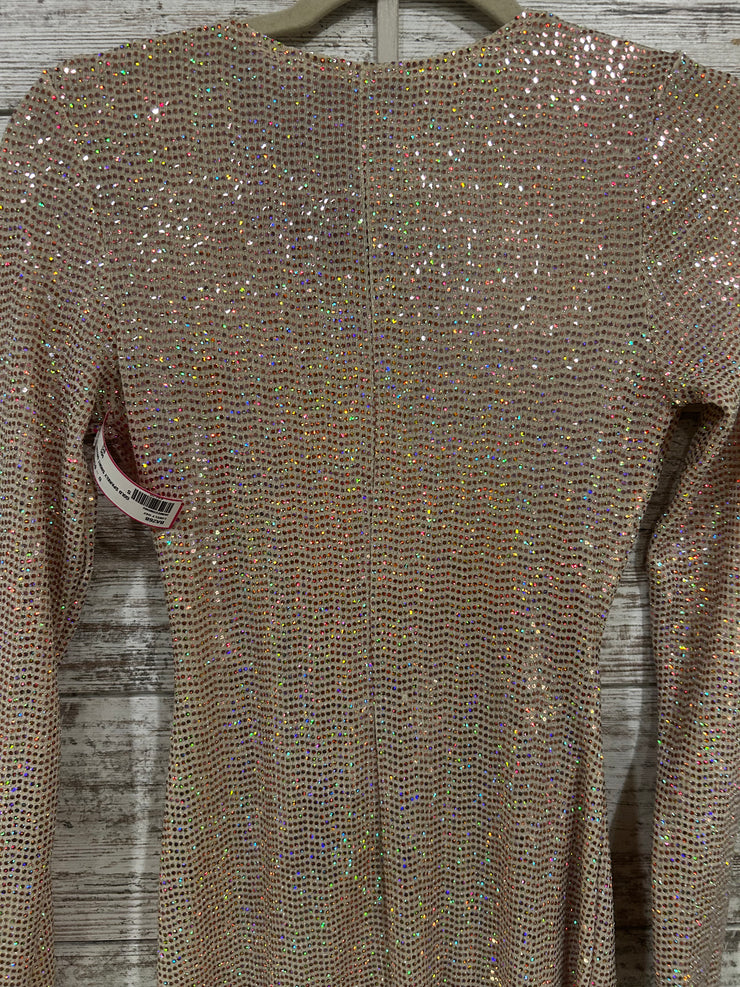 GOLD SPARKLY SHORT DRESS