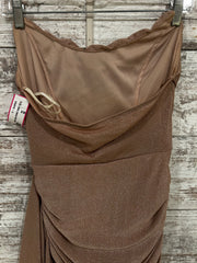 ROSE GOLD SPARKLY SHORT DRESS