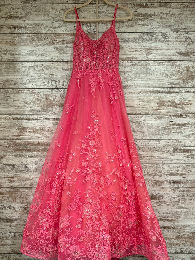 PINK A LINE GOWN