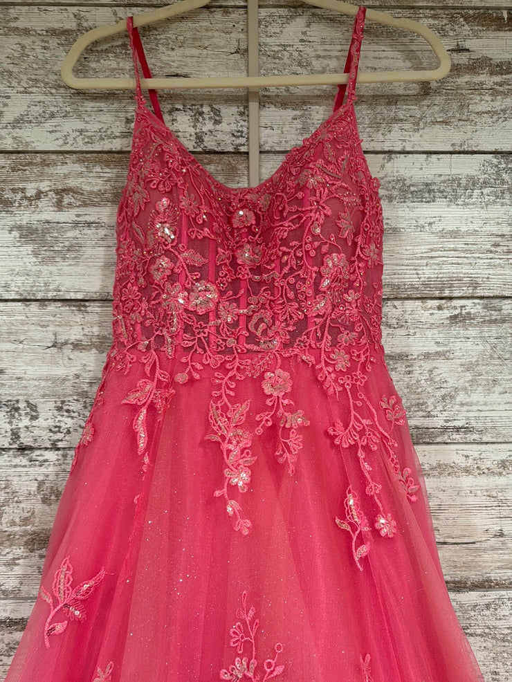 PINK A LINE GOWN