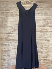 NAVY LONG EVENING GOWN