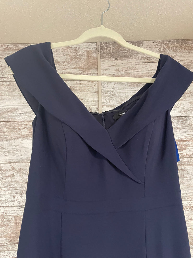 NAVY LONG EVENING GOWN