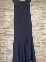 NAVY LONG EVENING GOWN