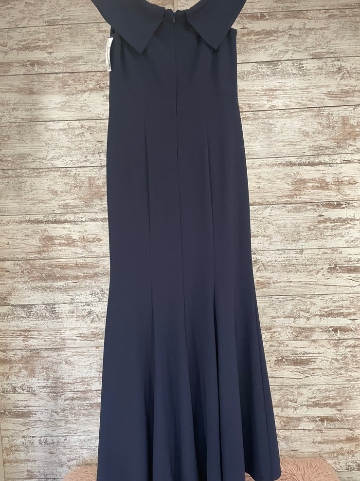 NAVY LONG EVENING GOWN