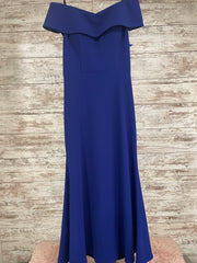 ROYAL BLUE LONG EVENING GOWN