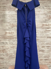 ROYAL BLUE LONG EVENING GOWN