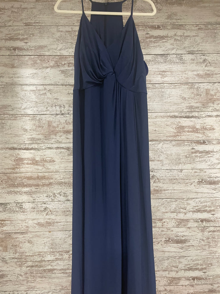 NAVY LONG EVENING GOWN