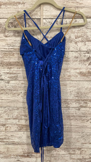 ROYAL BLUE SPARKLY DRESS (NEW)