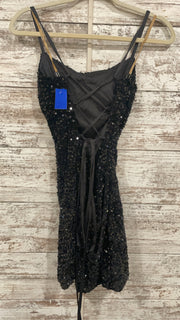 BLACK SPARKLY SHORT DRES (NEW)