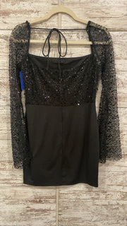 BLACK SPARKLY SHORT DRESS- NEW