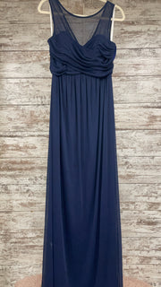 NAVY LONG EVENING GOWN