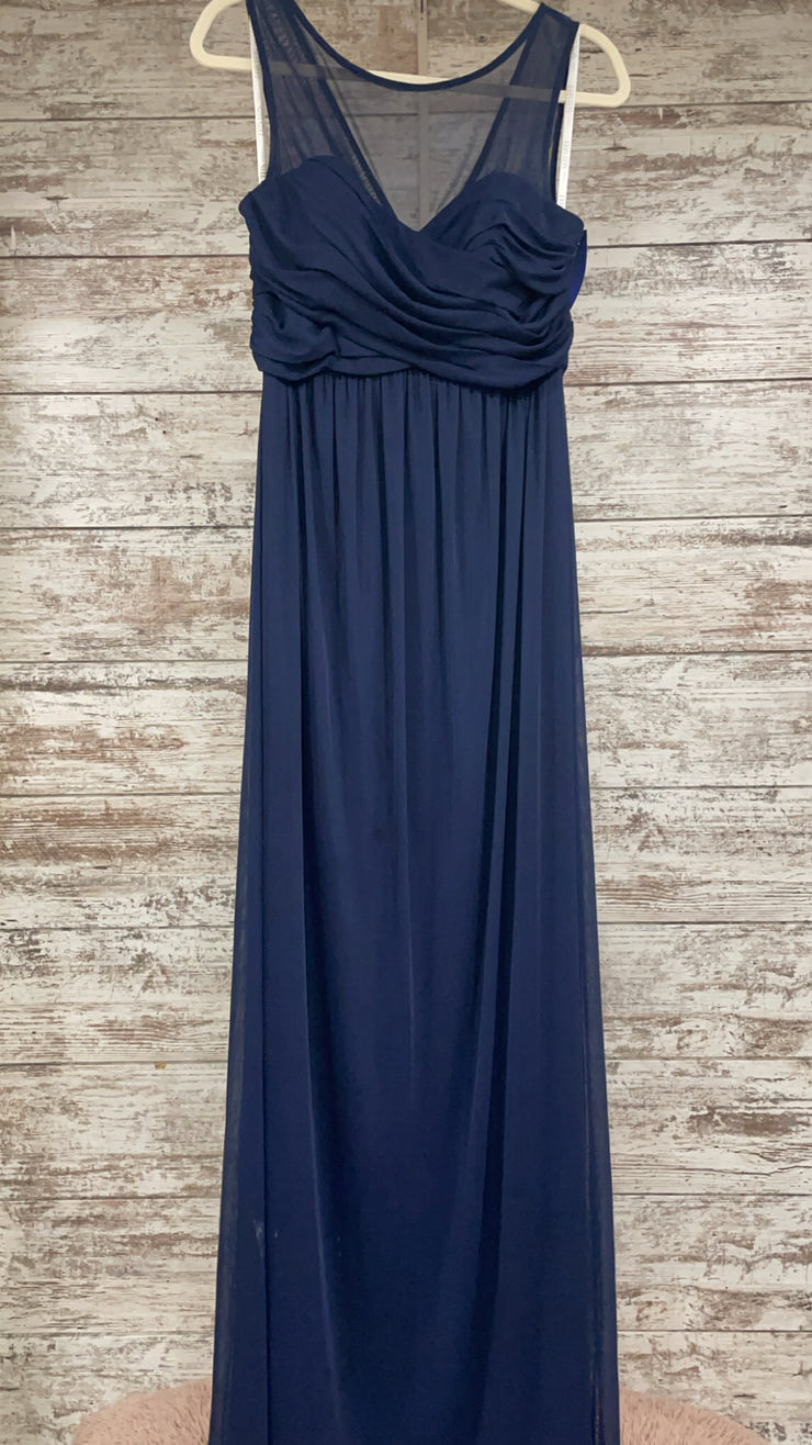 NAVY LONG EVENING GOWN