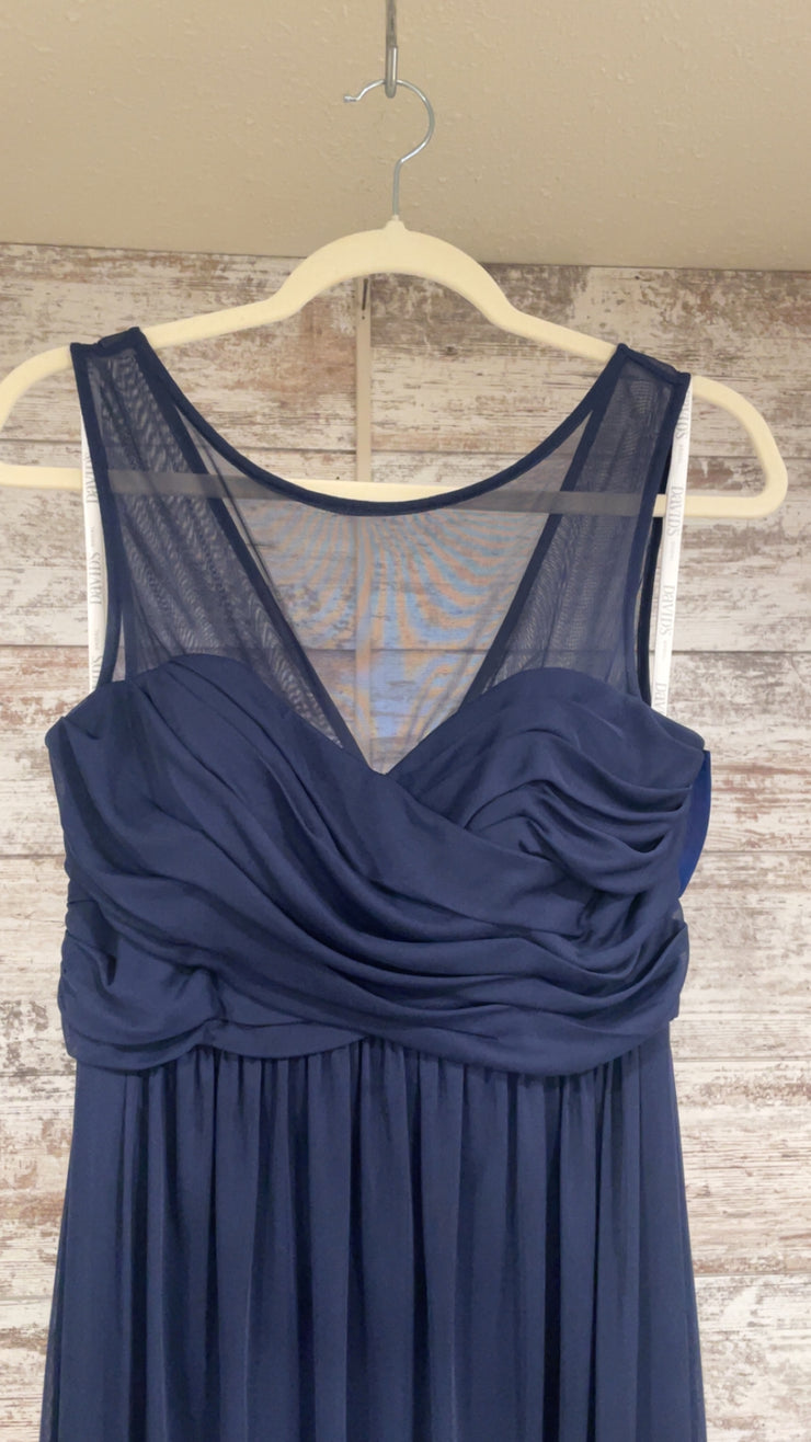 NAVY LONG EVENING GOWN