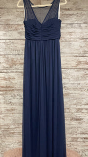 NAVY LONG EVENING GOWN
