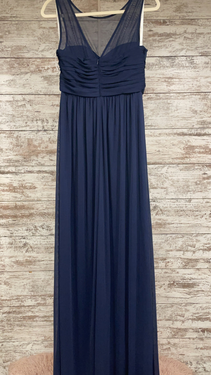 NAVY LONG EVENING GOWN