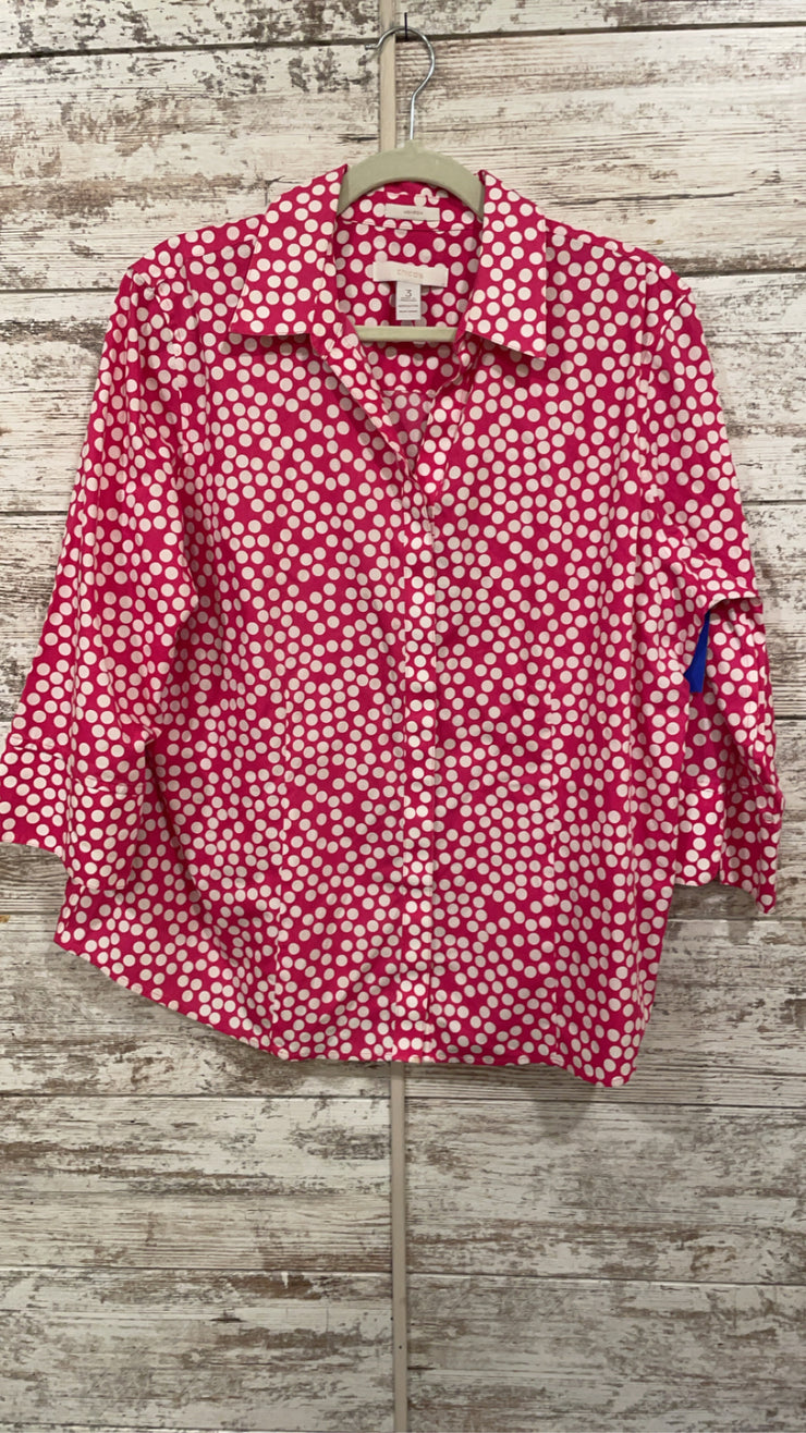 PINK POLKA DOT NO-IRON SHIR$89