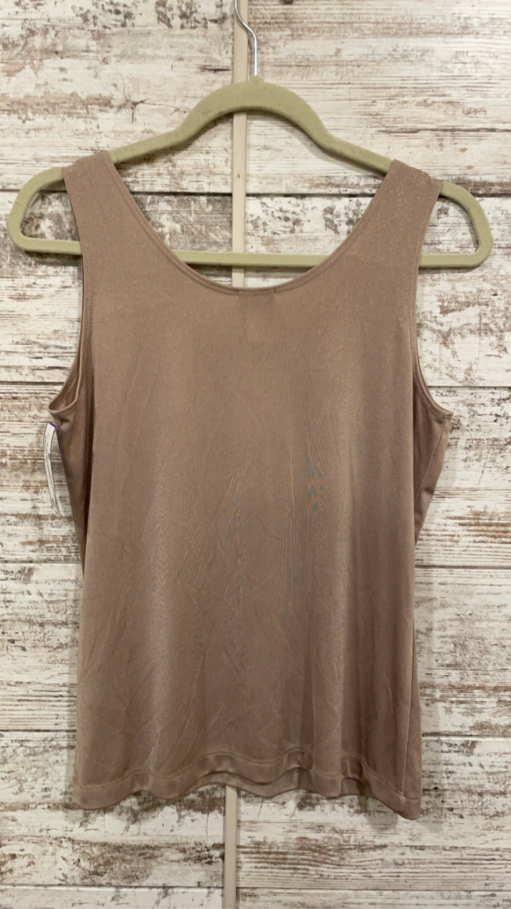 TAN SHIMMERY TANK TOP $69
