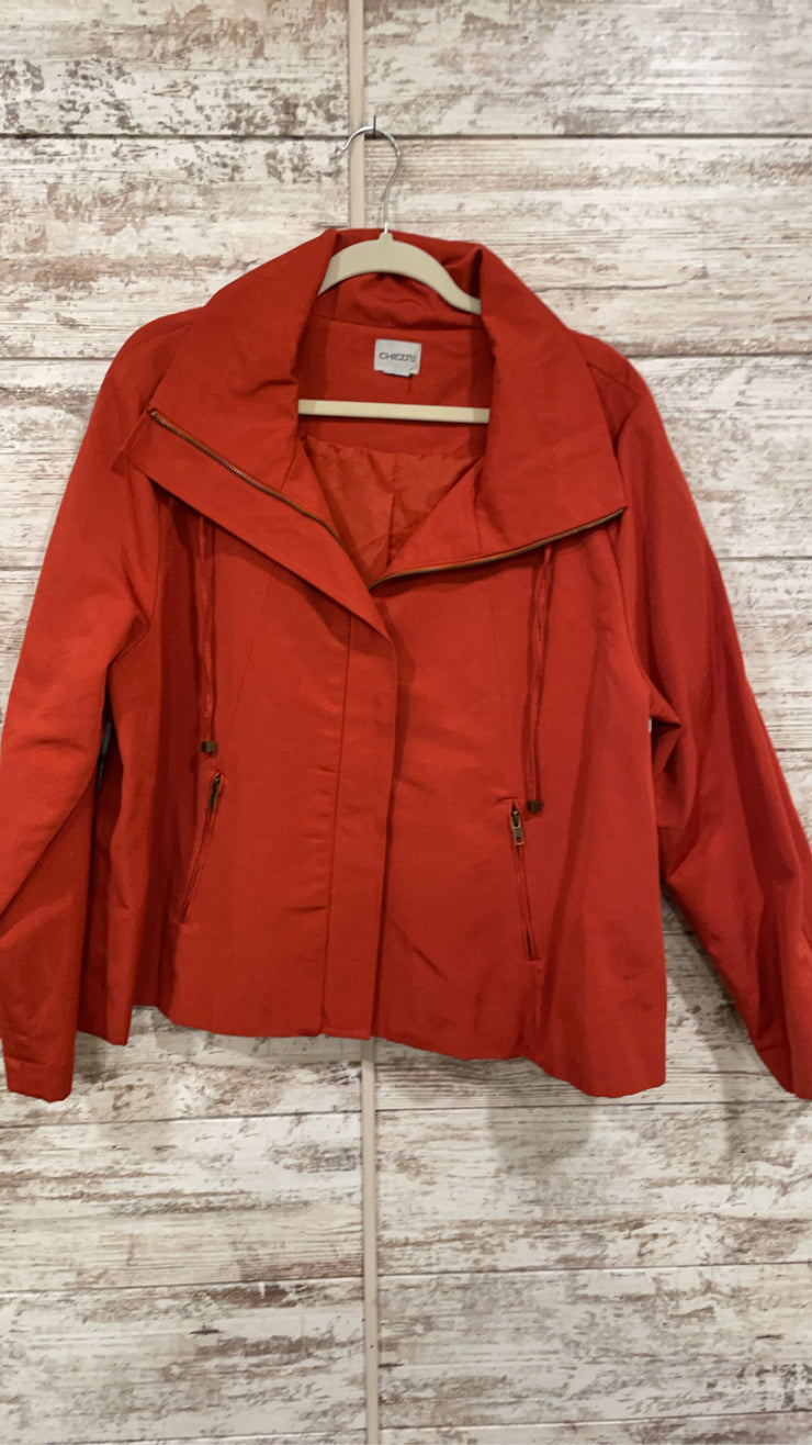 ORANGE ZIP UP JACKET $149