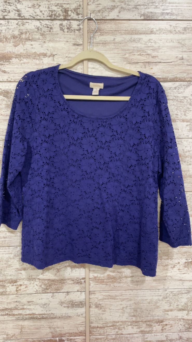 PURPLE LACE TOP $109