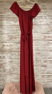 BURGUNDY JUMPSUIT $159