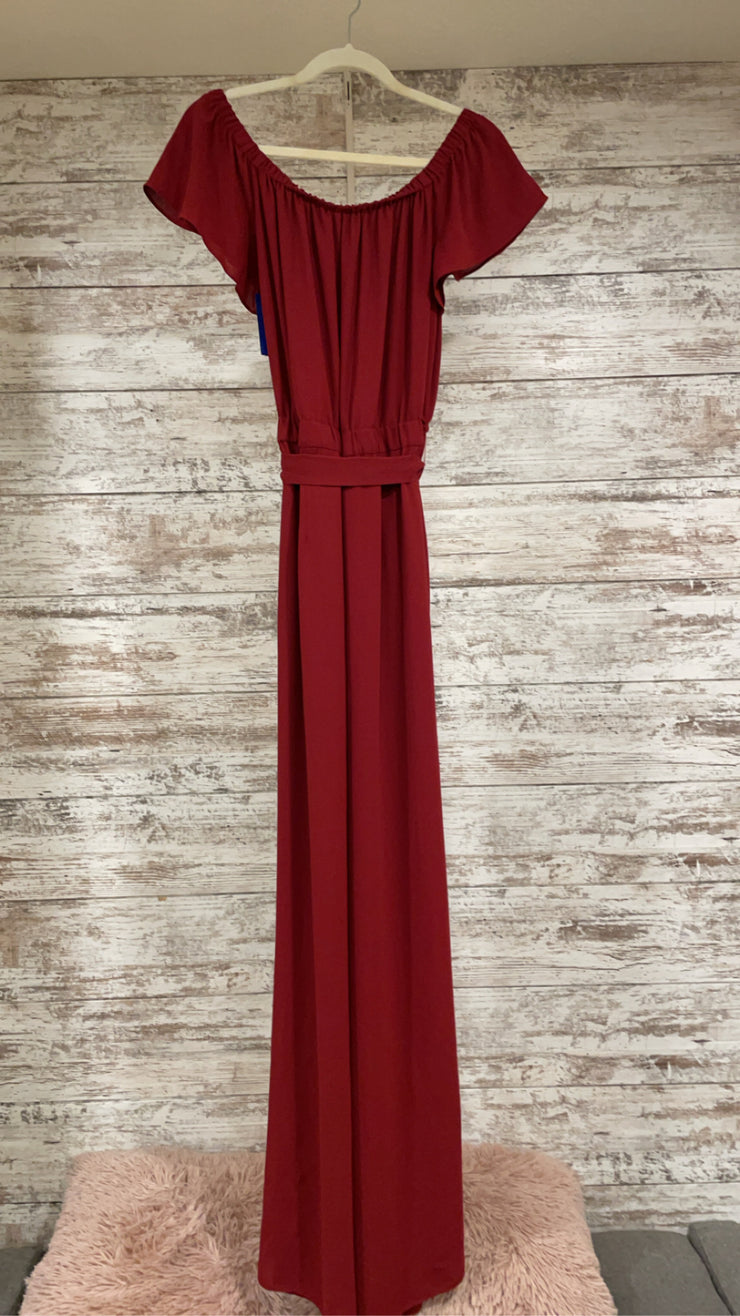 BURGUNDY JUMPSUIT $159