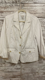 WHITE BUTTON UP JACKET $149