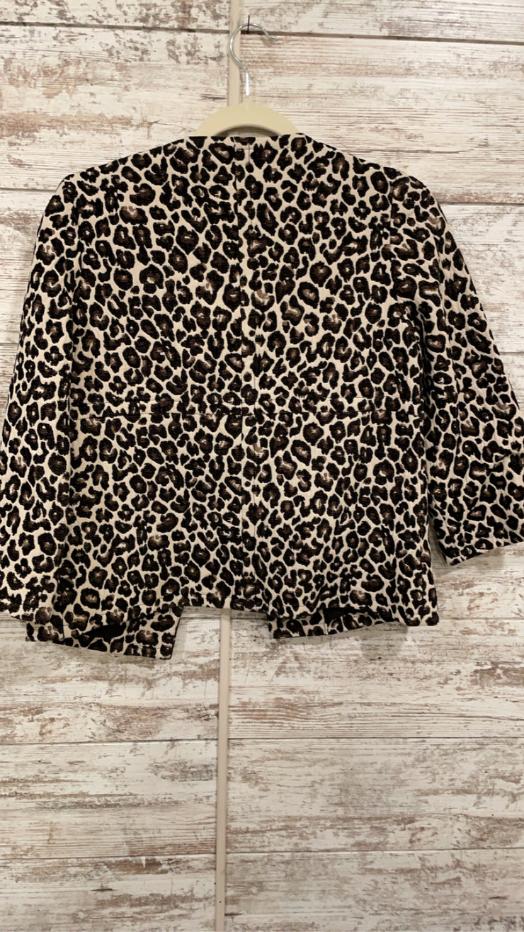 BROWN/IVORY LEOPARD JACKET$149