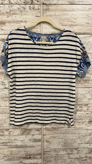 NAVY/WHITE STRIPED TOP $99