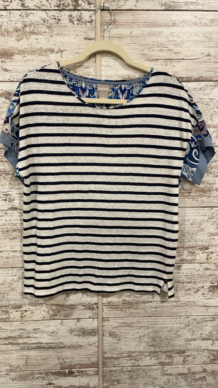 NAVY/WHITE STRIPED TOP $99
