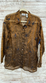BRONZE SHEER SHIRT $109