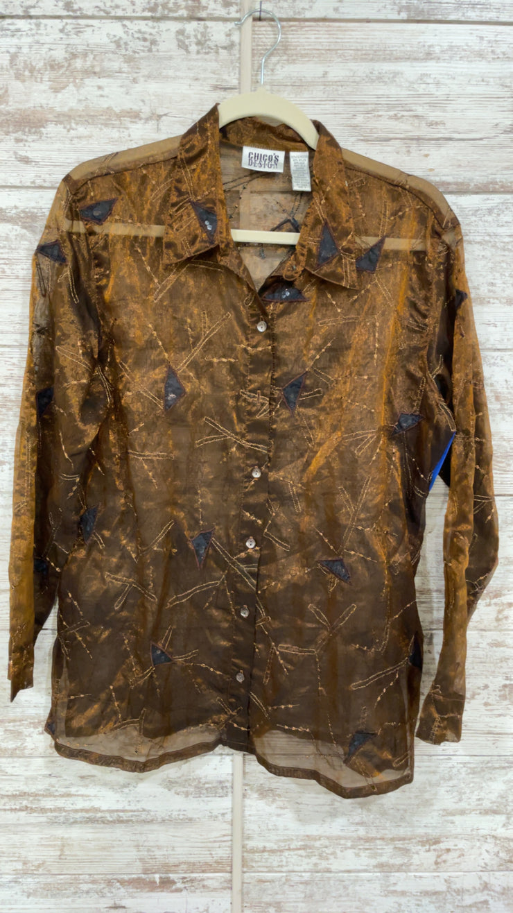 BRONZE SHEER SHIRT $109