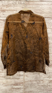 BRONZE SHEER SHIRT $109